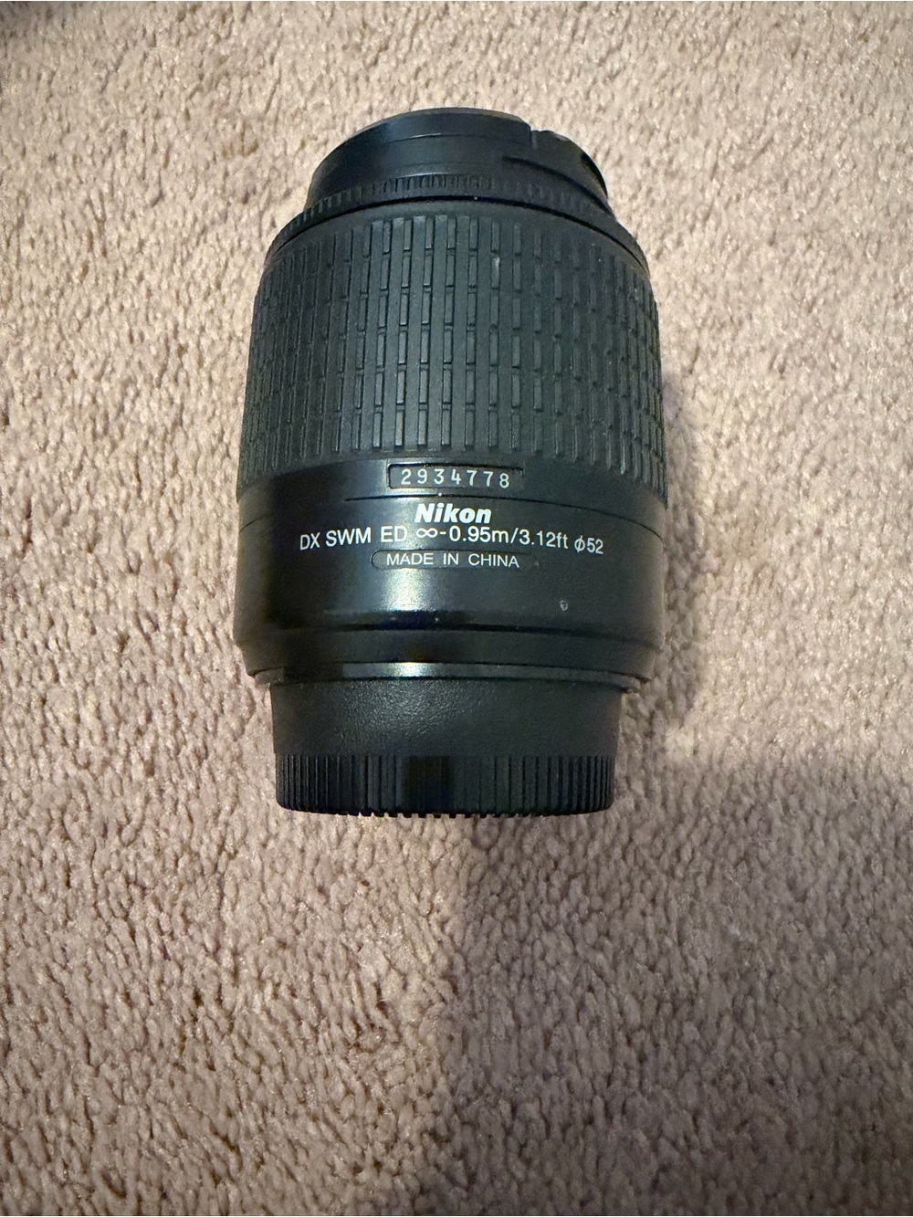 Nikon Black DX SWM ED Camera Lens